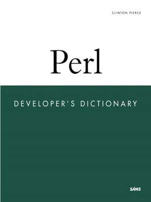 cover image of Perl Developer's Dictionary